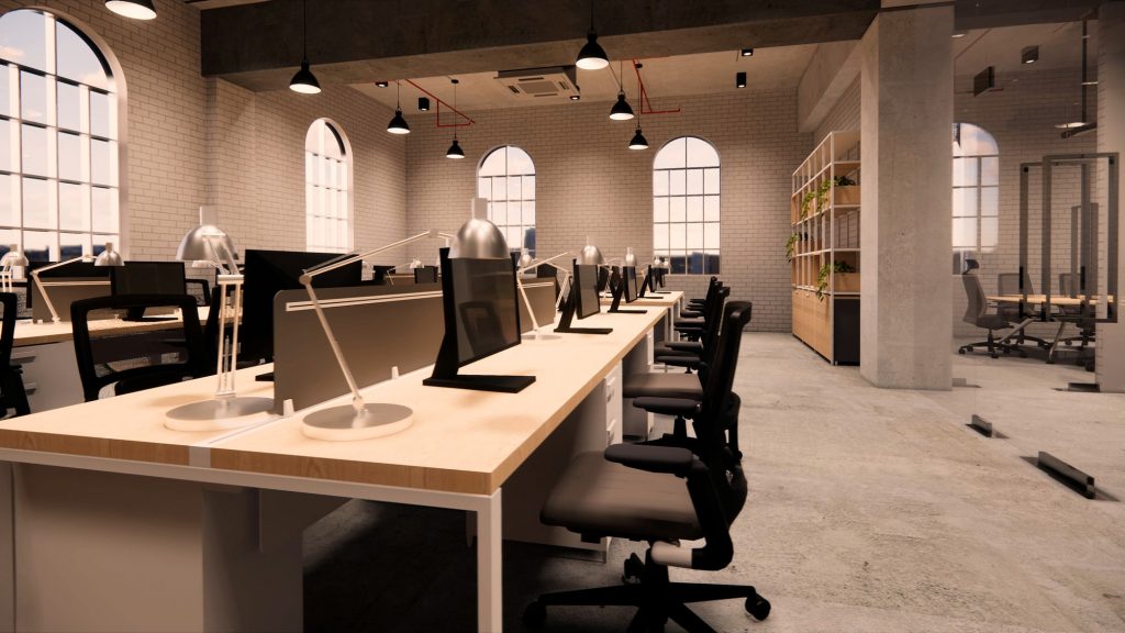 3D office design interior